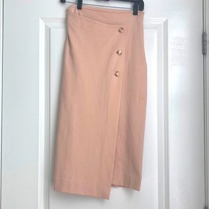 Aritzia Babaton size 2 light pink midi skirt